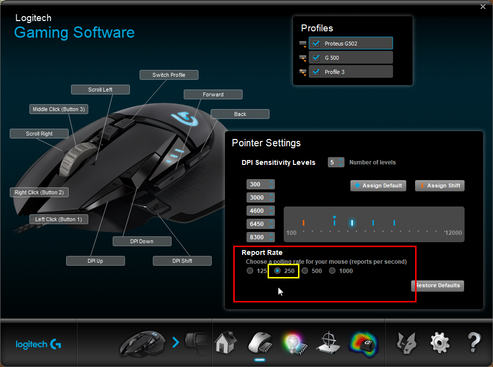 gaming mouse polling rate to 250.png